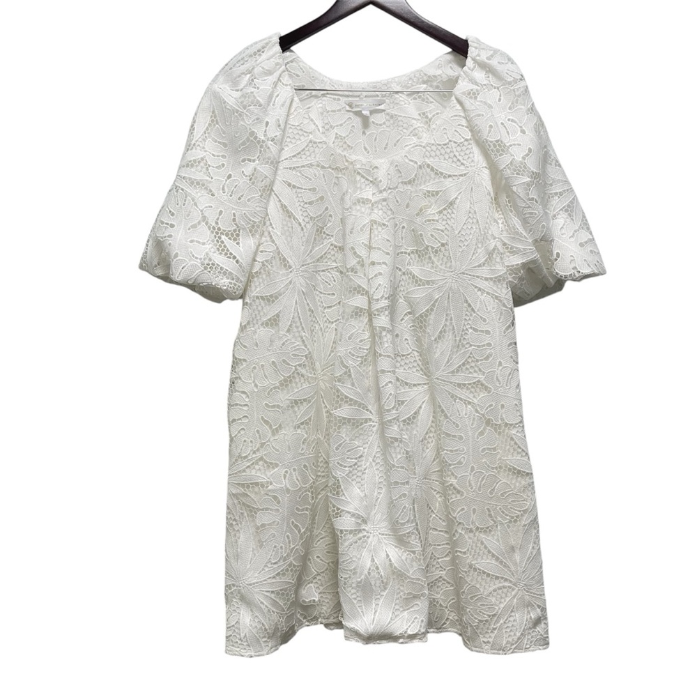 Corey Lynn Calter White Eyelet Mini Dress